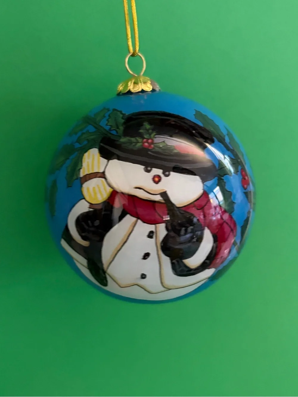 Pier 1 Li Bien Hand-Painted Holiday Ornament Set 4